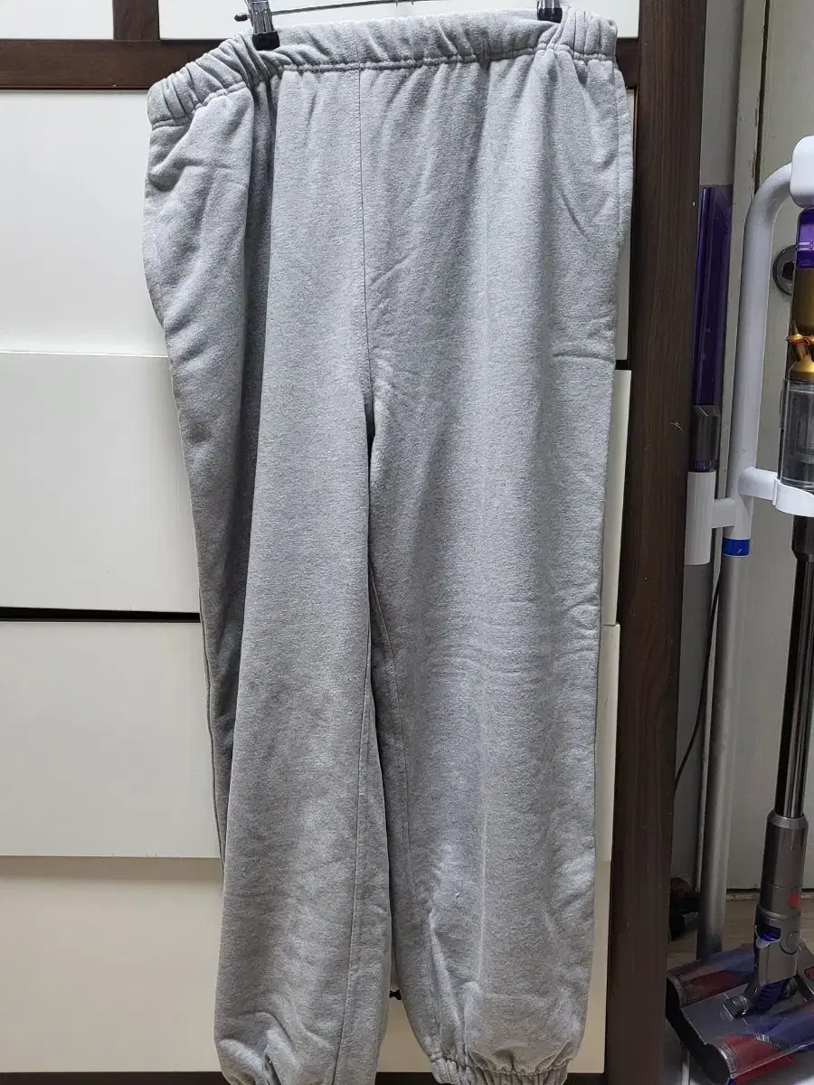 toffee more wide jogger sweatpants l (melange gray)