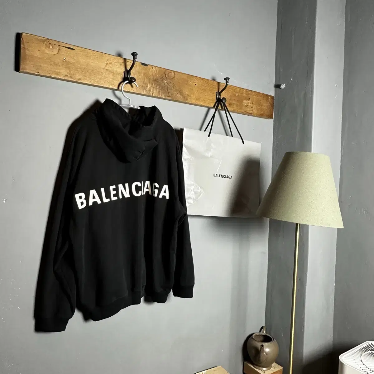 (백화점판 / Msize )BALENCIAGA 발렌시아가 백로고 후디