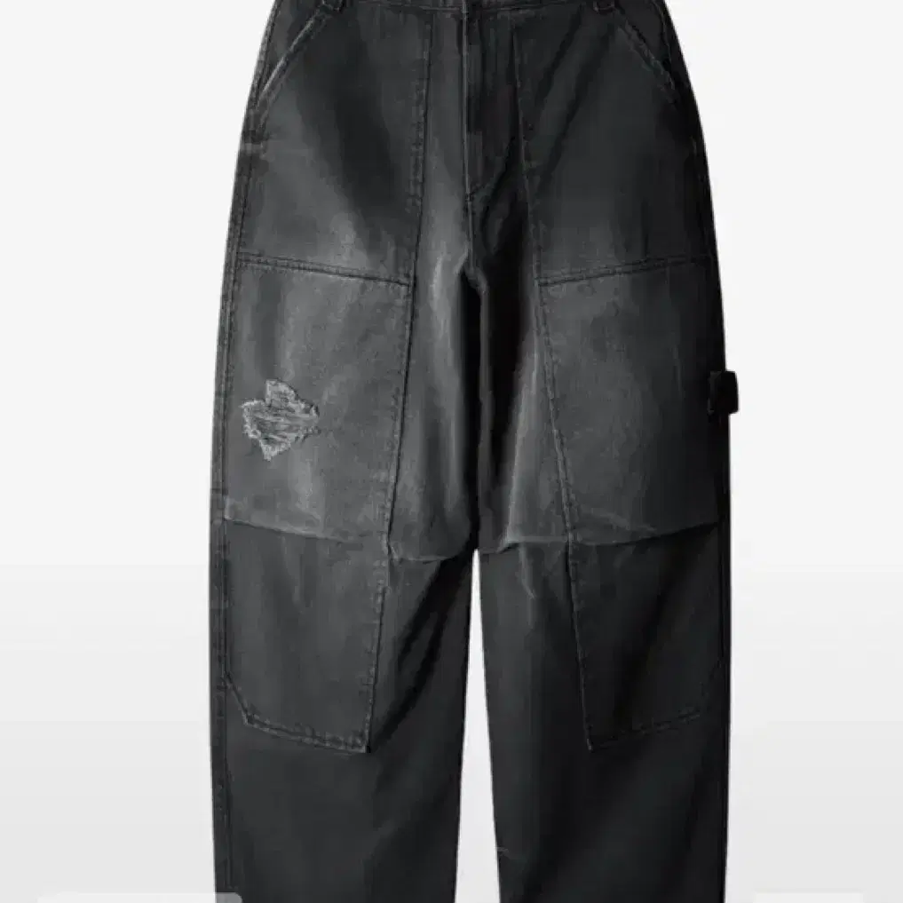 ETCE WASHED GARDENER PANTS (BLACK)