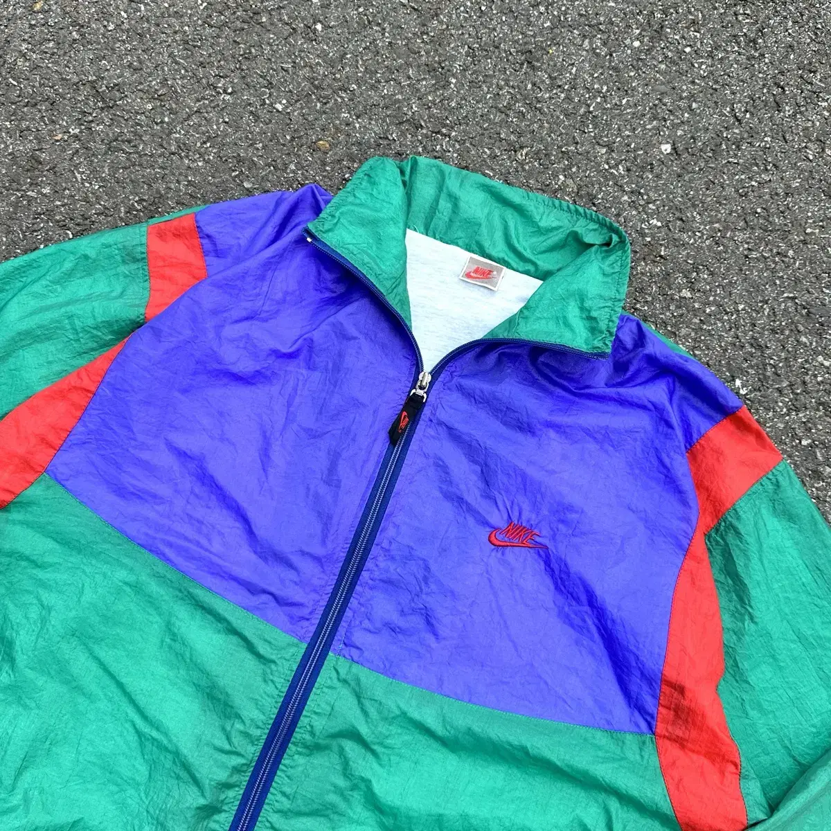 90s NIKE 올드나이키 멀티컬러 바람막이