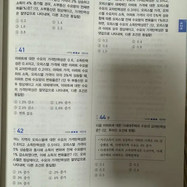 공인중개사 문제집 1차 민법, 부동산학개론 기출 ,예상문제