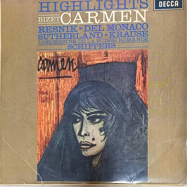 비제 Bizet LP Carmen - Hightlight 65년영국음반