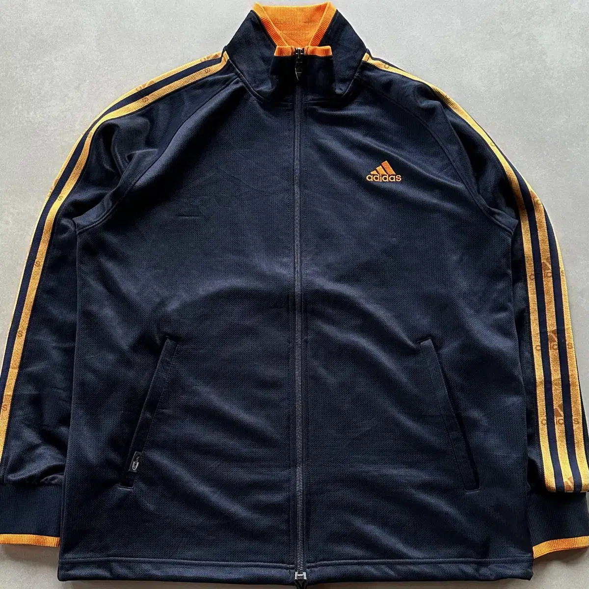 [M]Adidas Navy & Yel Track Top Jersey