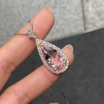 PT 대형 모르가나이트 5.48ct 목걸이 새상품