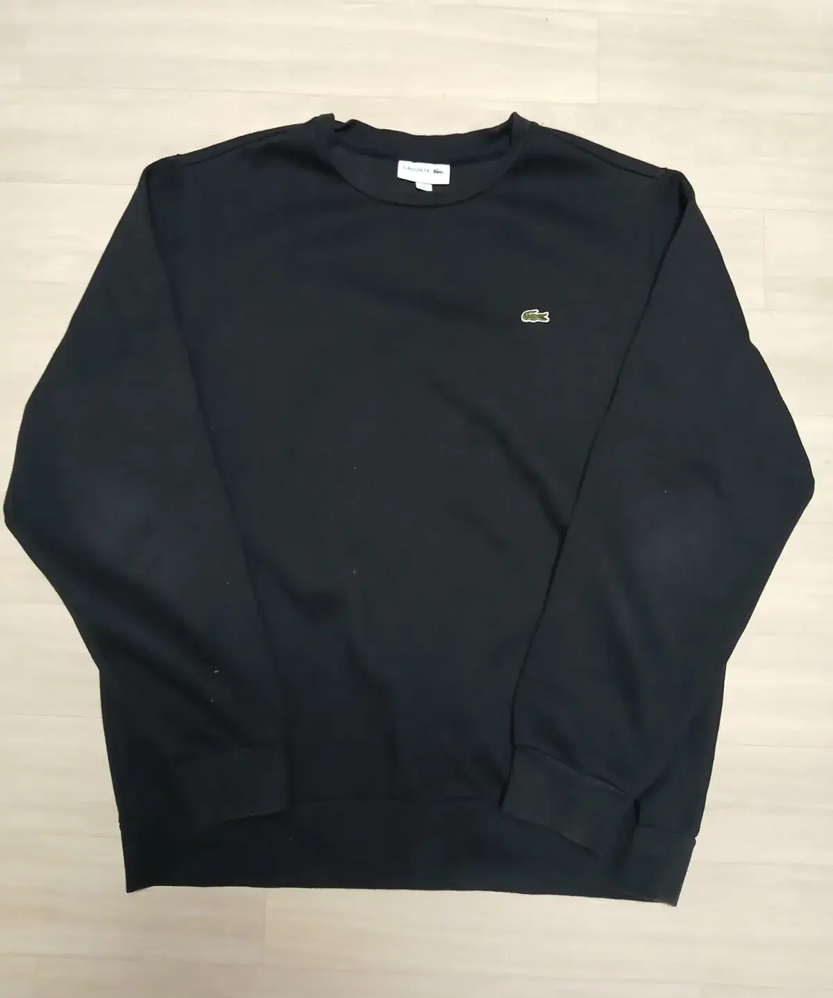 (L/100) Lacoste Daily Round Man-to-Man Black