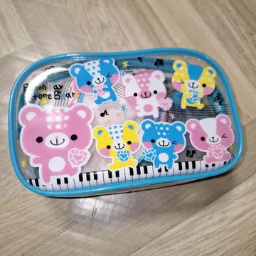 헤이세이 레트로 트래블 파우치 벌스데이 스톤 베어스 손수건 빗 레어