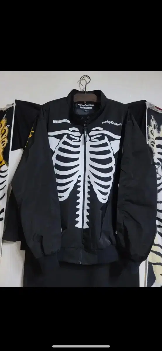 Neighborhood Hood x Harley Davidson Bone Racing Jacket XL