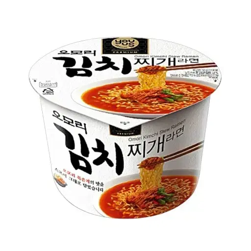 오모리 김치찌개 컵라면 4개