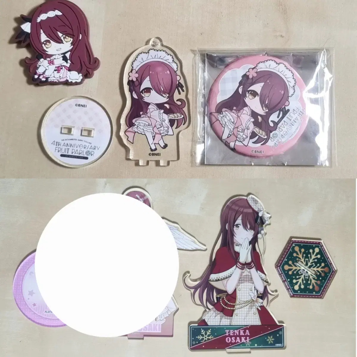 Idolmaster Shiny Colors Shanimasu Osaki Tenka Acrylic/Can Badge/Rubber Strap