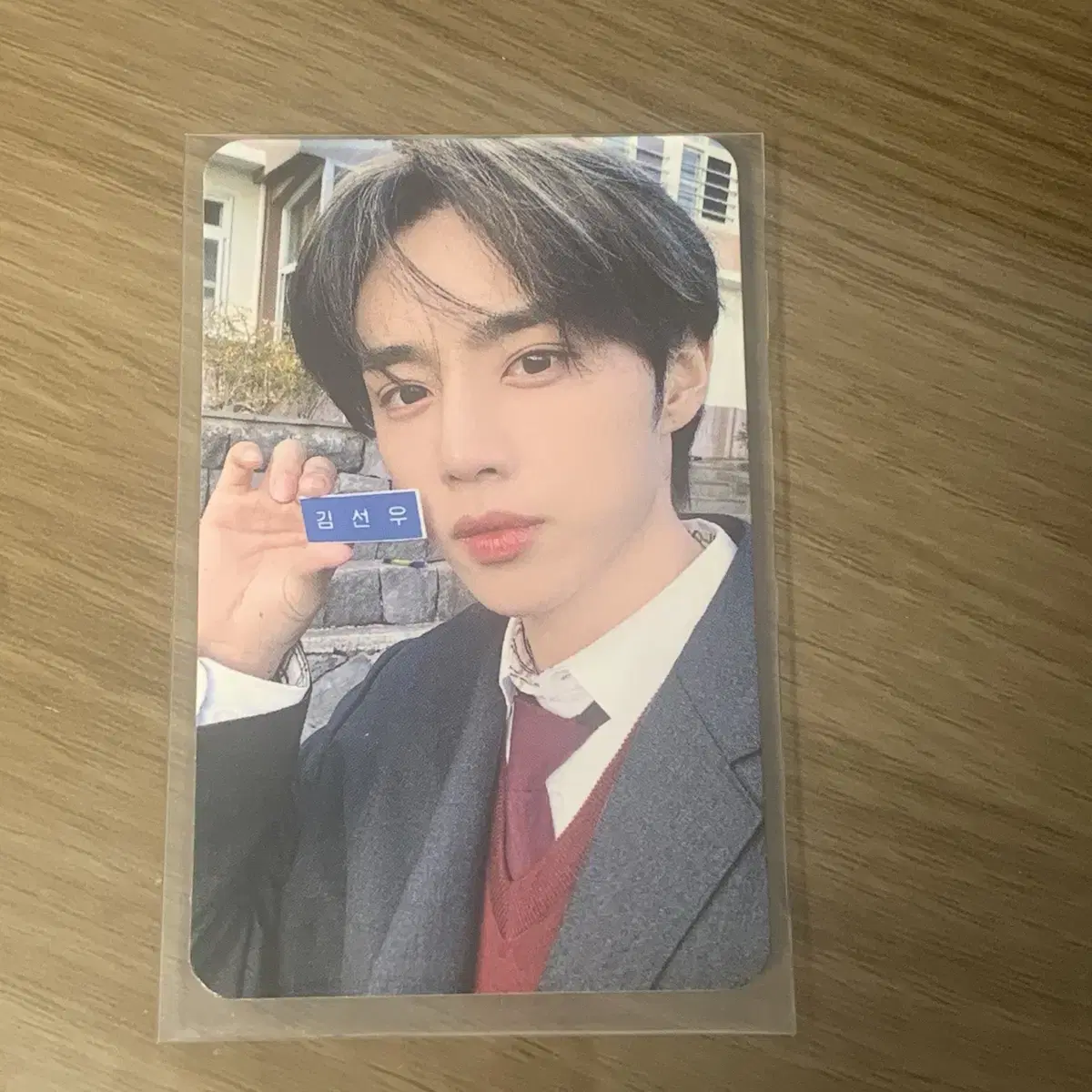 The Boyz Love Letter Tie School Uniform sunwoo Name Badge Version Photocard