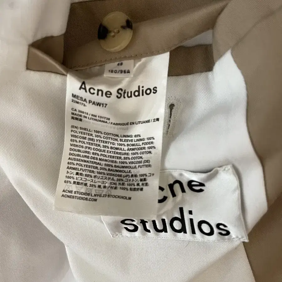 Acne Studios 아크네 스튜디오 Mesa 트렌치 코트 48 (10