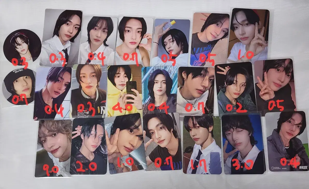 Rize wonbin Getaway Guitar, Rub119, Impossible, Boom Boom Be, Combo Photocard