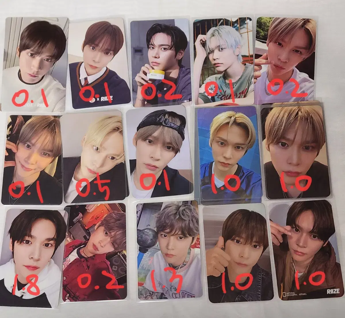 Rize eunseok Rub119, Impossible, Boom Boom Be, Combo Photocard