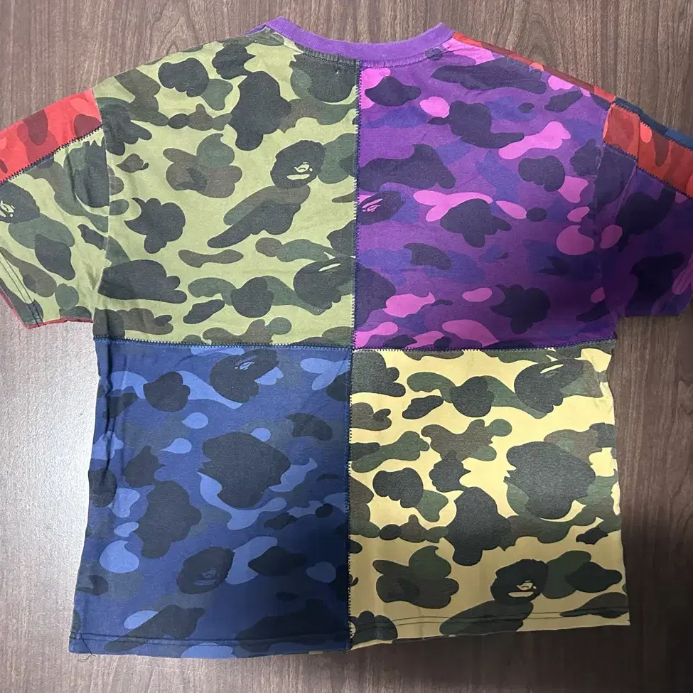 베이프 샤크 반팔 BAPE Mix Camo Shark Crazy Tee