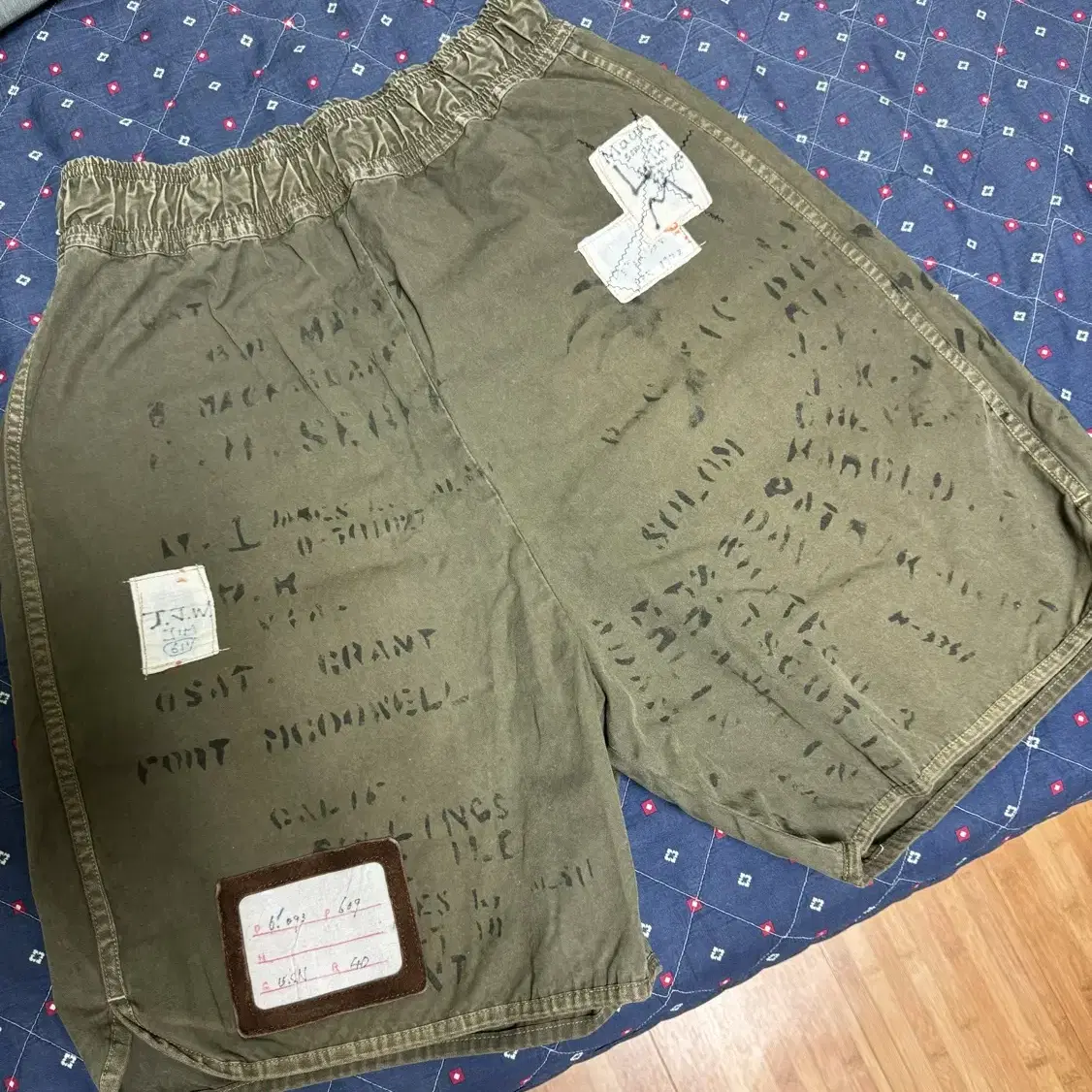 Kapital cotton burberry remake shorts