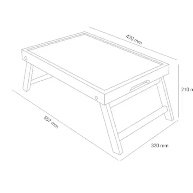 접이식 원목 테이블 베드트레이