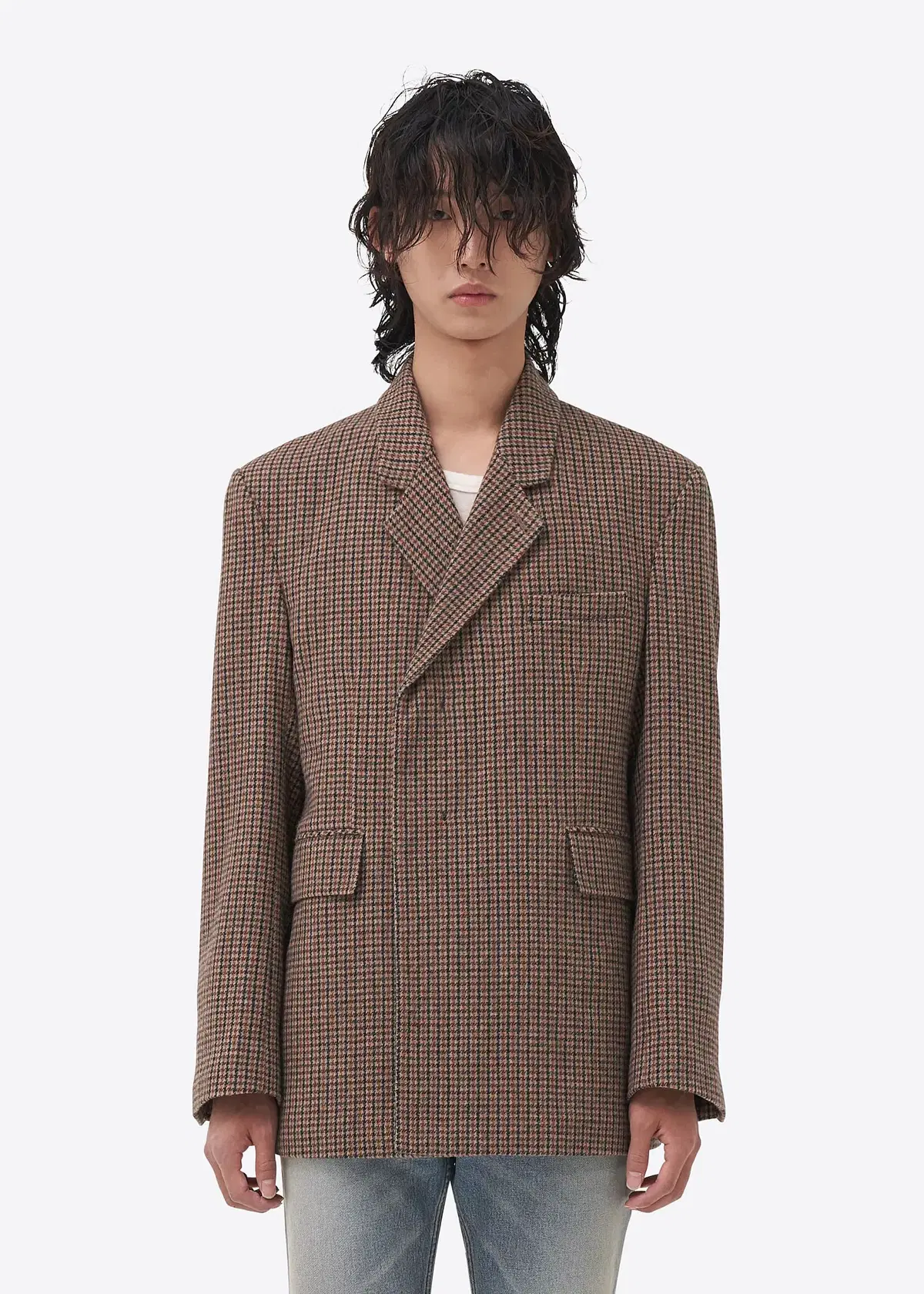 Vuitton Hidden Check Wool Blazer L