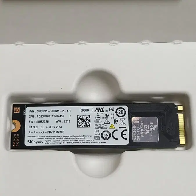 SK 하이닉스 Gold P31 M.2 SSD 500gb