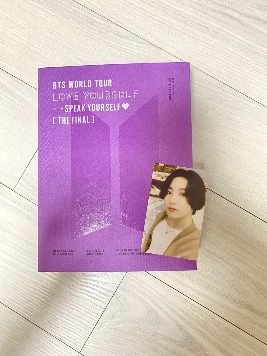 방탄 스픽콘파이널 dvd 포카포함 풀셋 정국포카