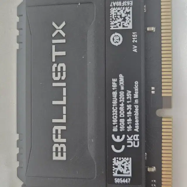 ddr4 발리스틱스 램16기가