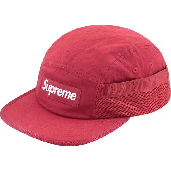 Genuine Supreme Mesh Pocket Camp Cap Red - 24FW Supreme Hats