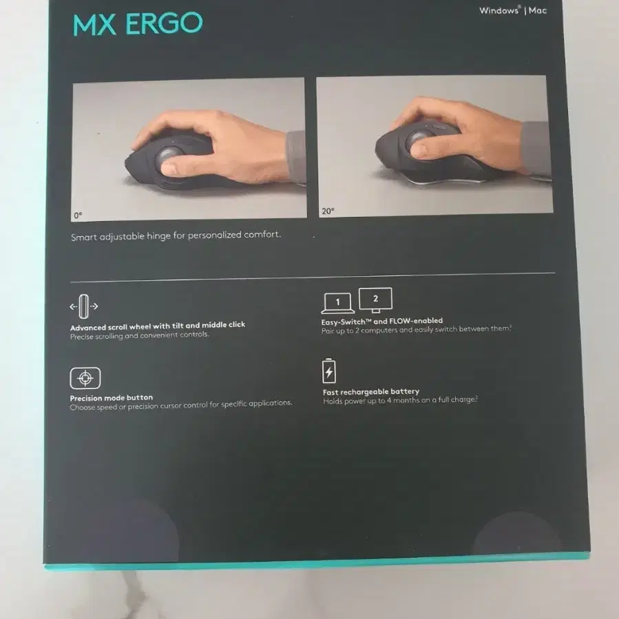 로지텍 MX ERGO 트랙볼 마우스