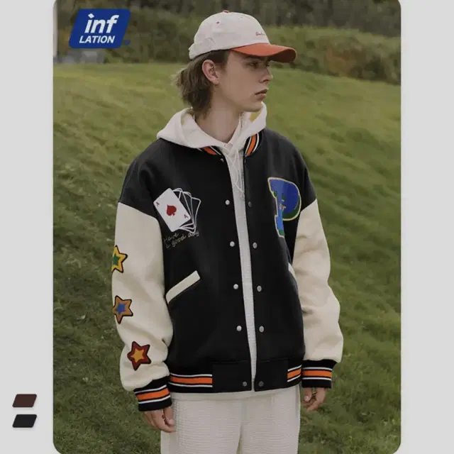 인플레이션 Poker Game Stadium Jacket 바시티 잠바