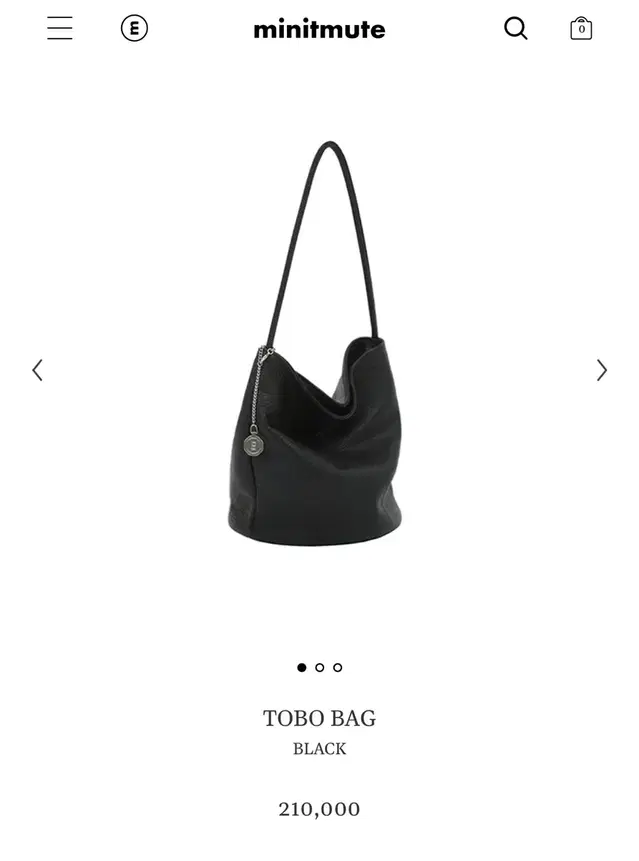 마지막 가격내림) 미닛뮤트 토보백 블랙 Tobo bag