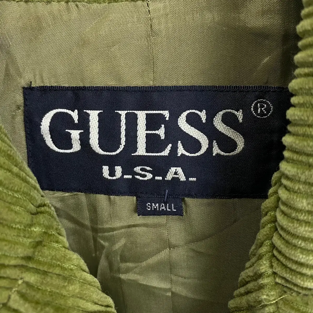 빈티지 GUESS USA 코튼 코듀로이 코트