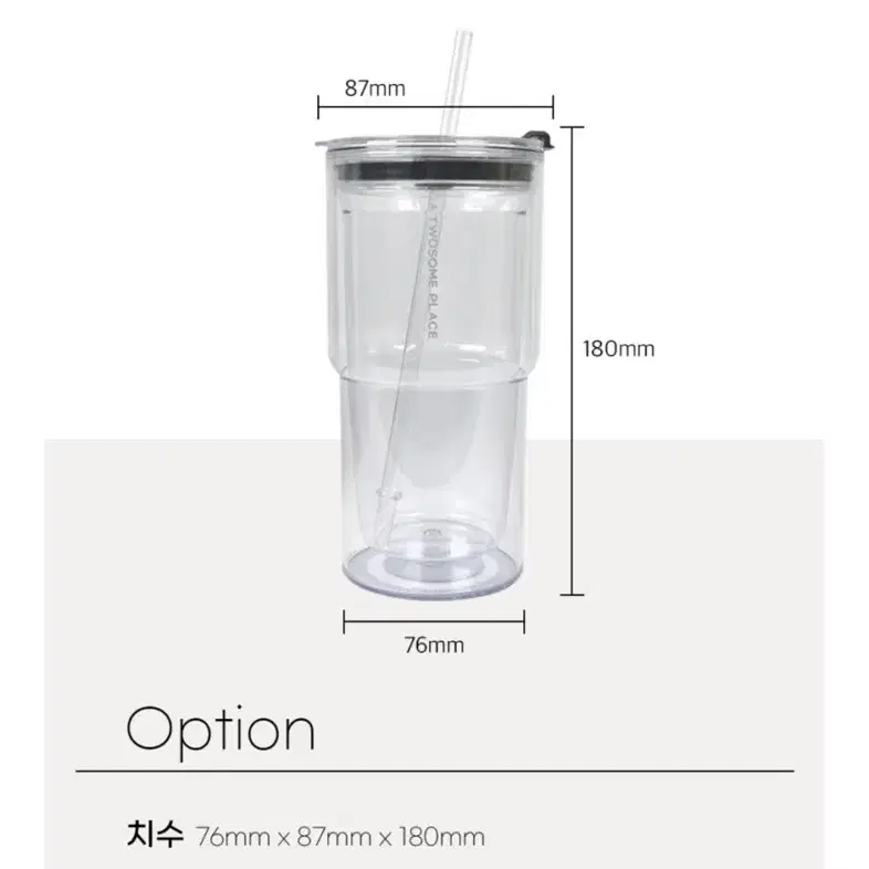 투썸 아이스 DT텀블러