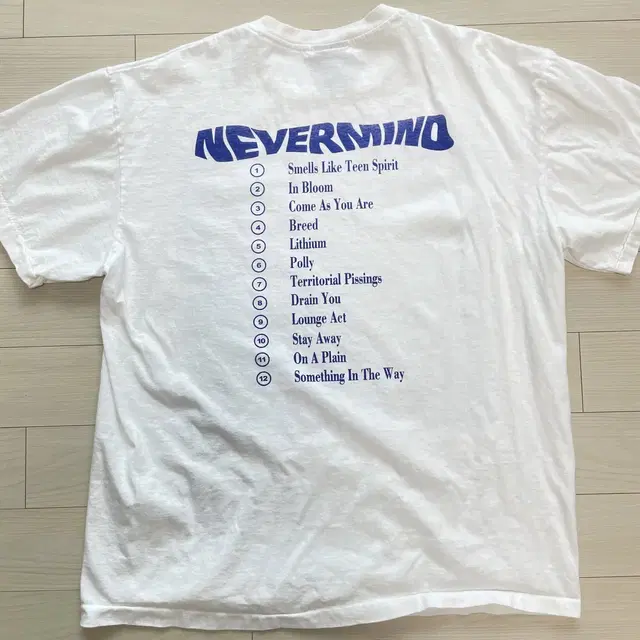 NIRVANA 너바나 NEVERMIND 반팔티셔츠 [XL]