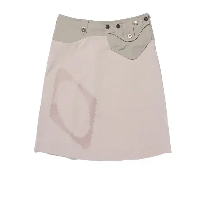 미스치프 POCKET BAG FLARED SKIRT_PINK BEIGE