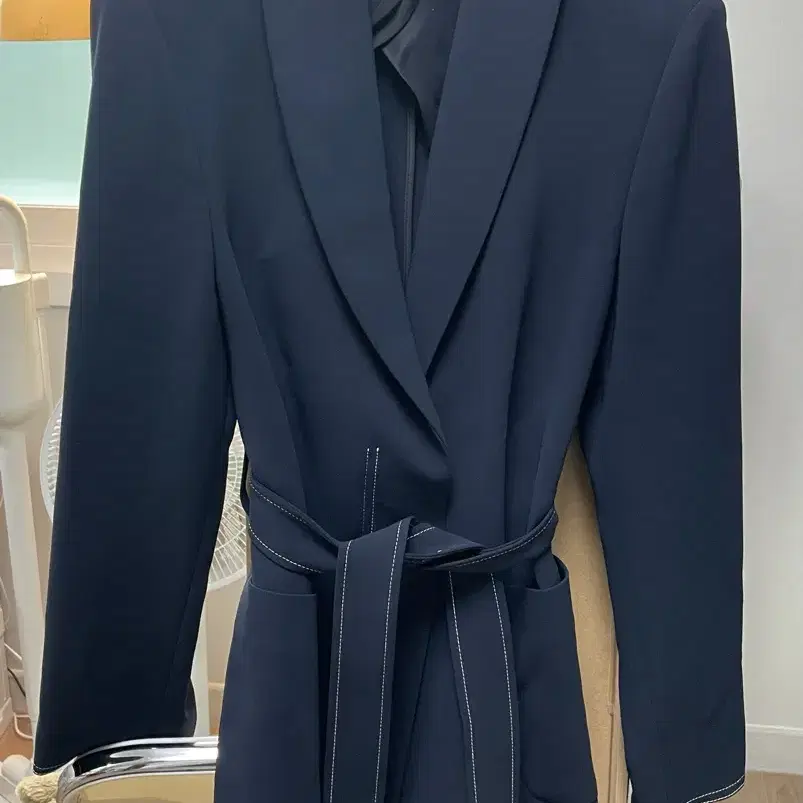 프론트로우 셋업 Shawl Collar Stitch Blazer_NAVY