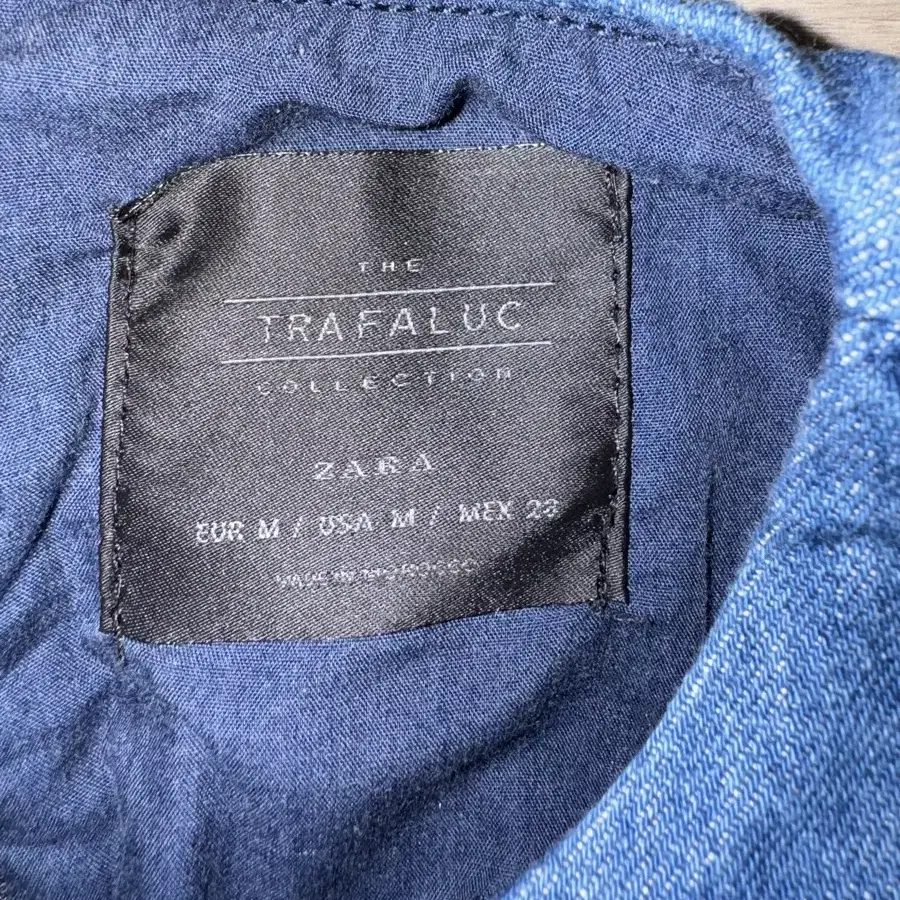 정품 자라 Zara 데님원피스 청스커트원피스 M