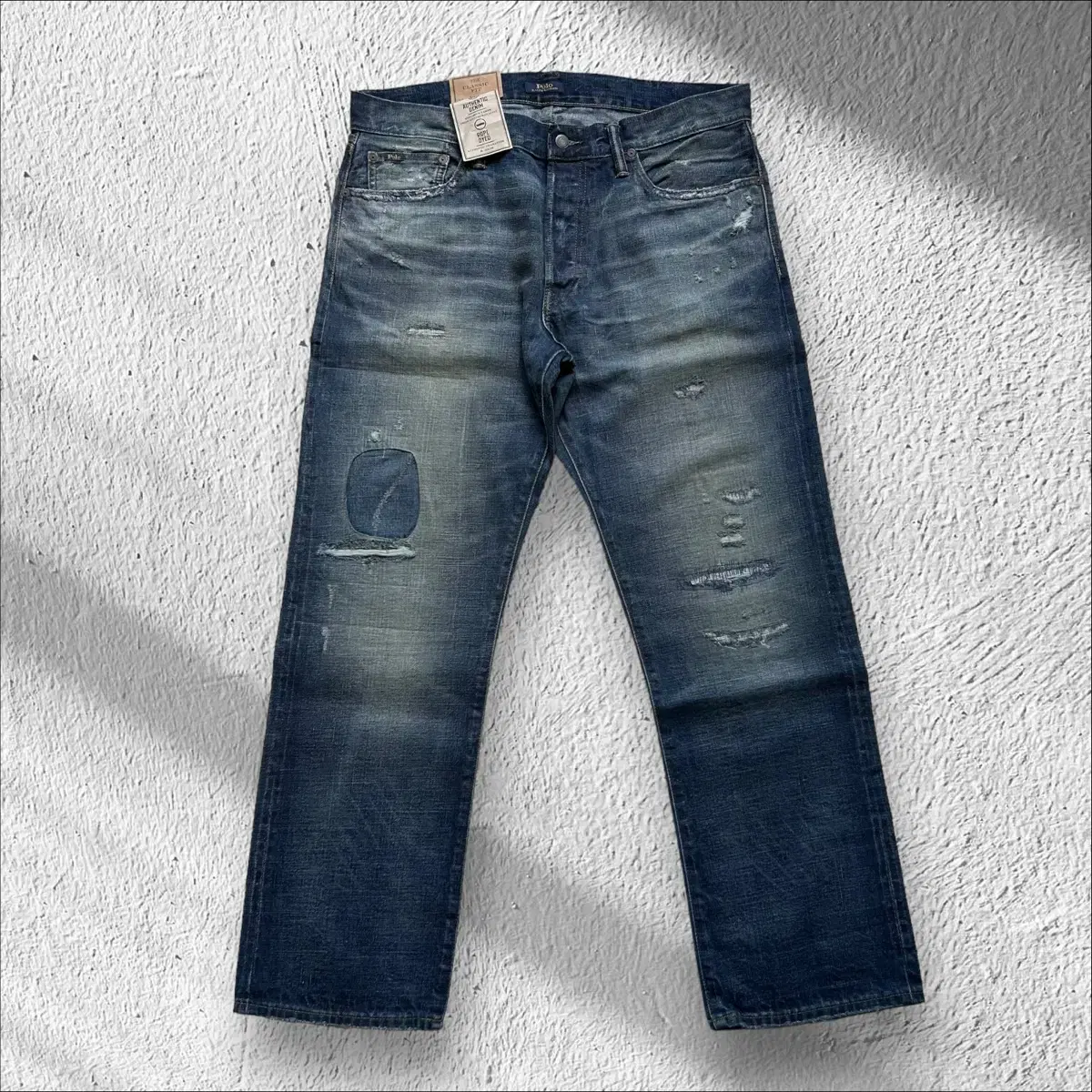 (New) Polo Ralph Lauren Damaged Denim Pants Jeans