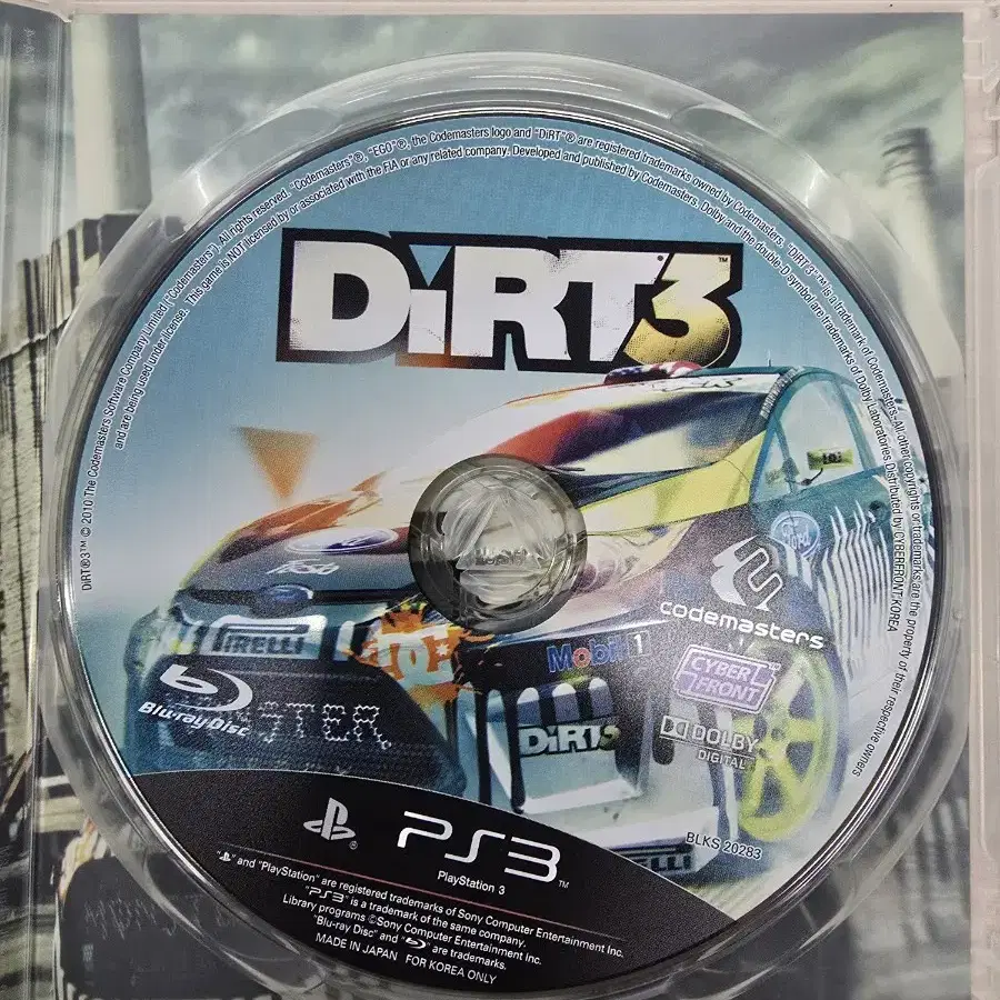 [PS3] 플스3 "더트3 (DIRT3)" 판매합니다.