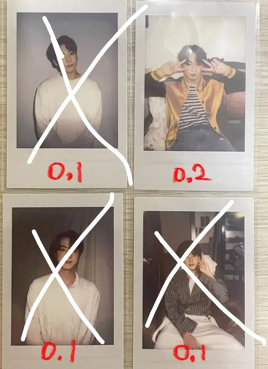 Bangtan Deco Kit polaroid sell (jin, jungkook)