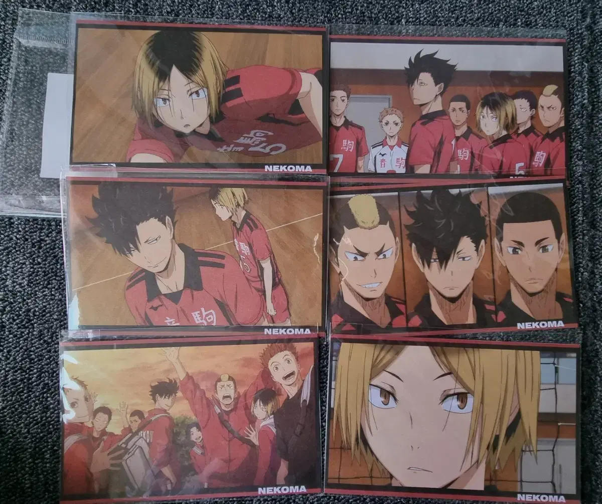 Pop Up Only haikyuu Set of 6 Nekoma Postcards