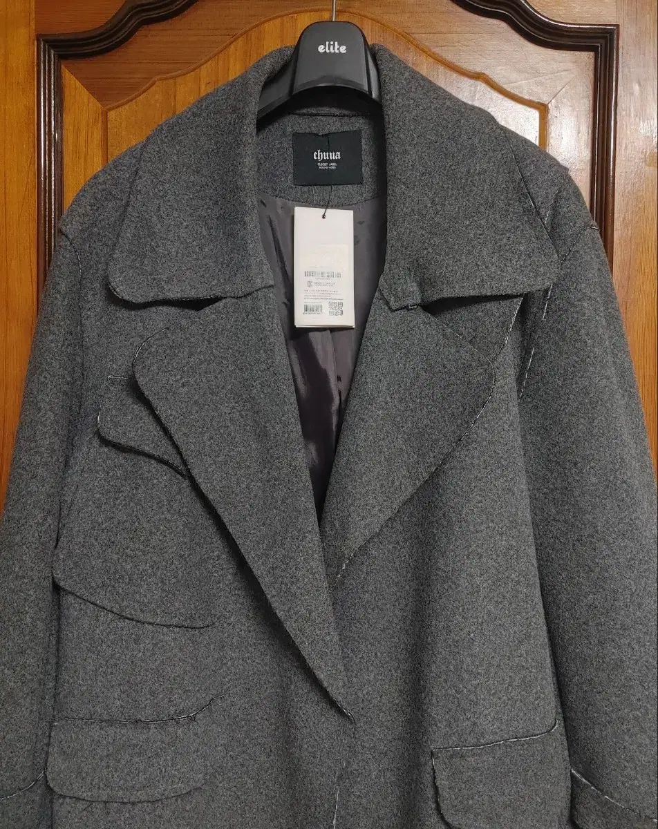 Chuu Handmade Woolen Coat F (~XL) Overfitted Gentleman's Jacket Gray Mountaineering