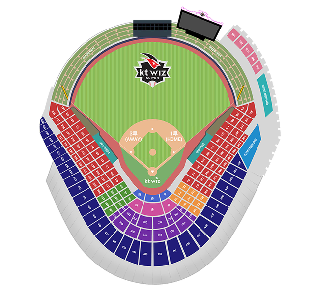 kt ssg 1루 중앙지정석 통로쪽 단석!