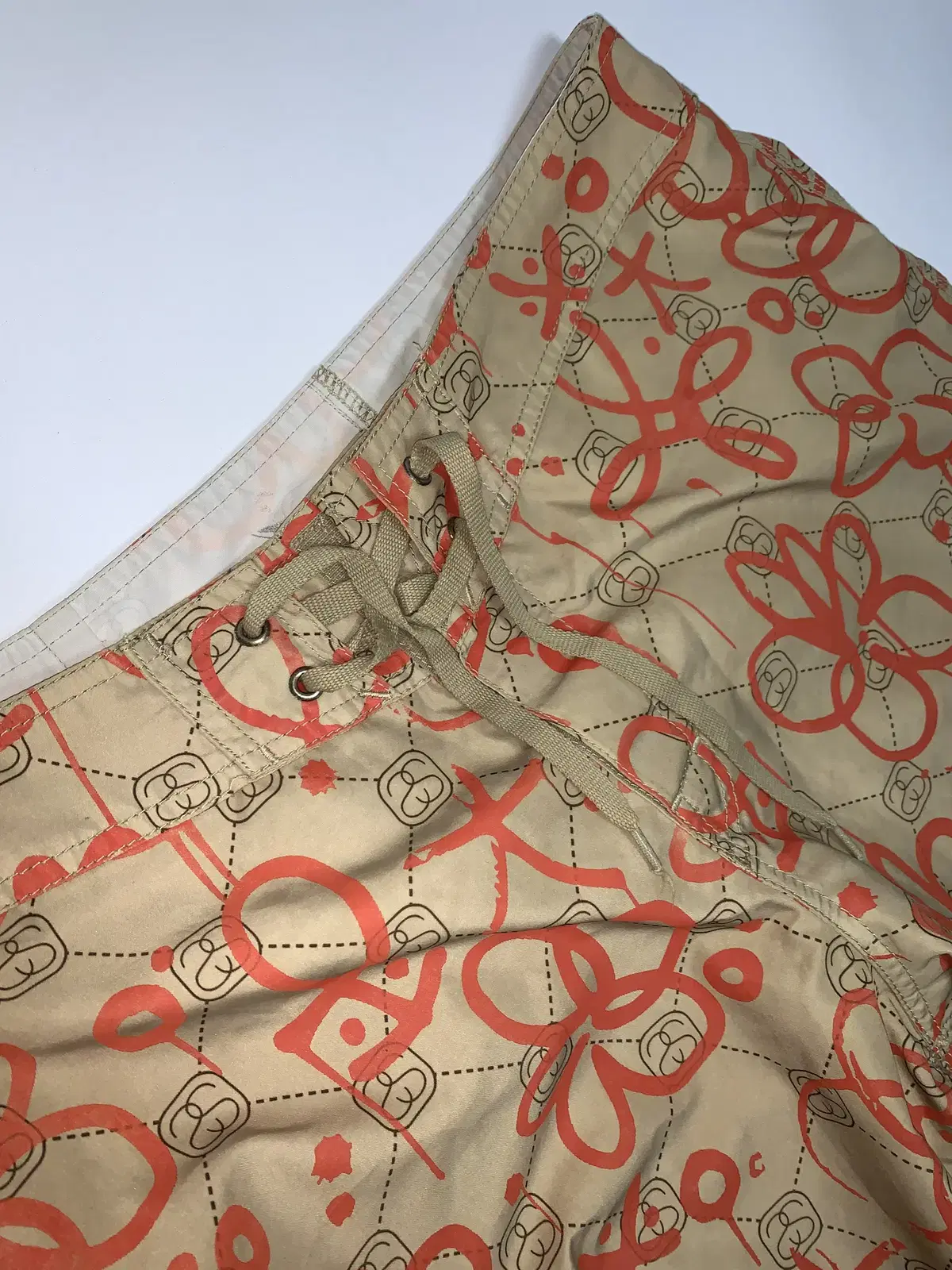 90s OG Stussy Monogram Beach Pants