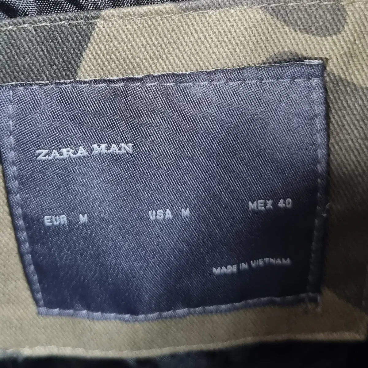 M ) ZARA MAN 자라맨 카모 자켓