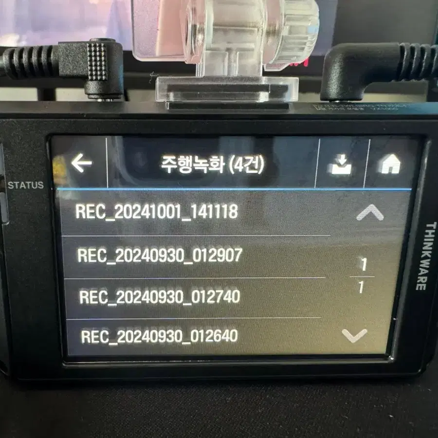 블랙박스 2채널 아이나비 VX1000 QHD 32GB 팝니다. 9031A