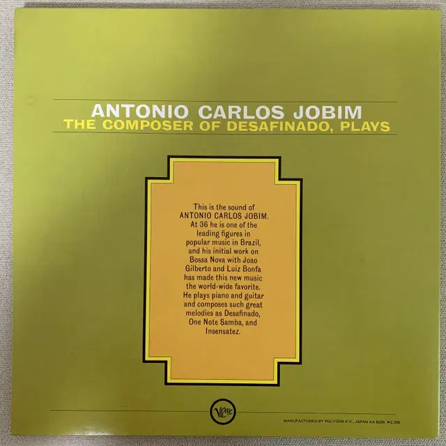 [JAZZ] Antonio Carlos Jobim - The ... LP