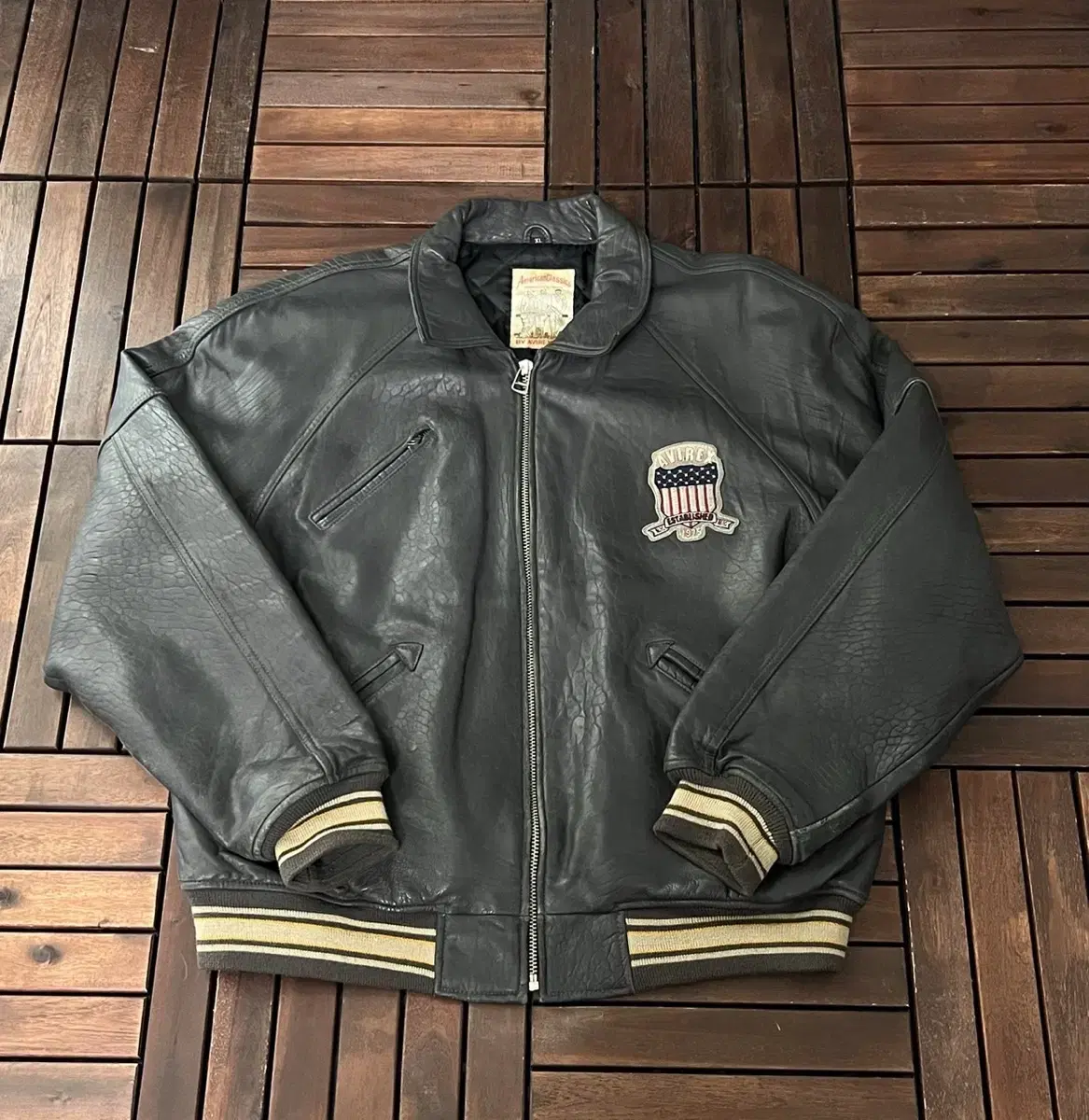 AVIREX 80s-90s Leather Jacket