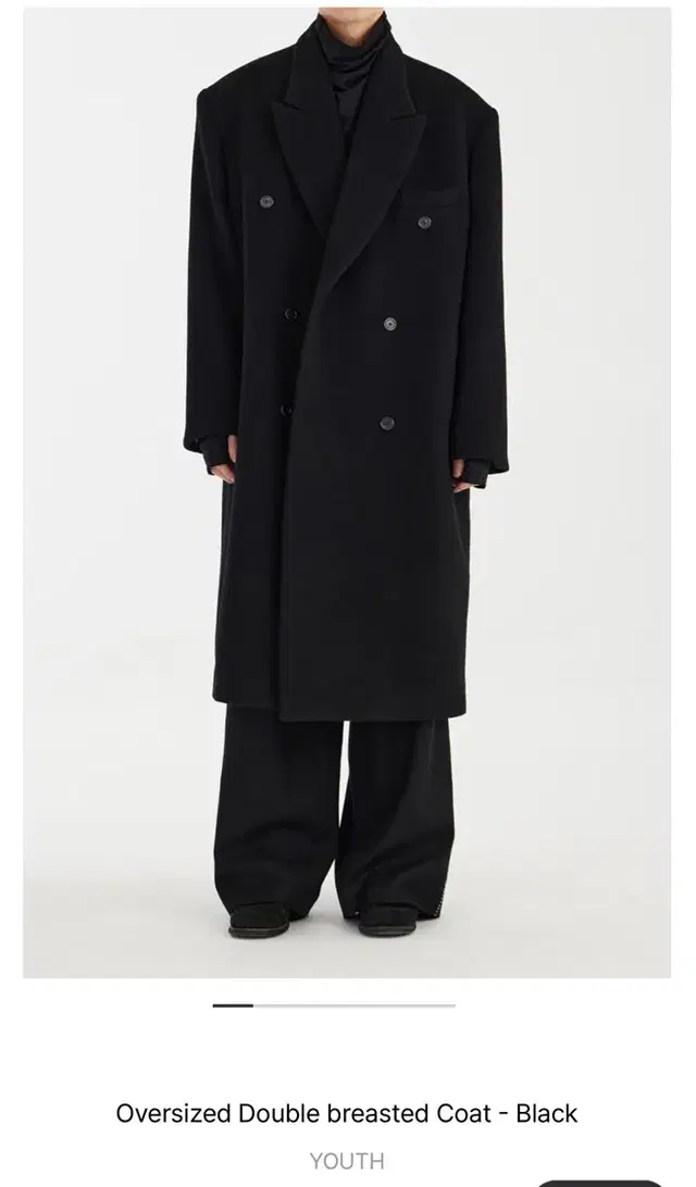 youth Oversized Double breasted Coat