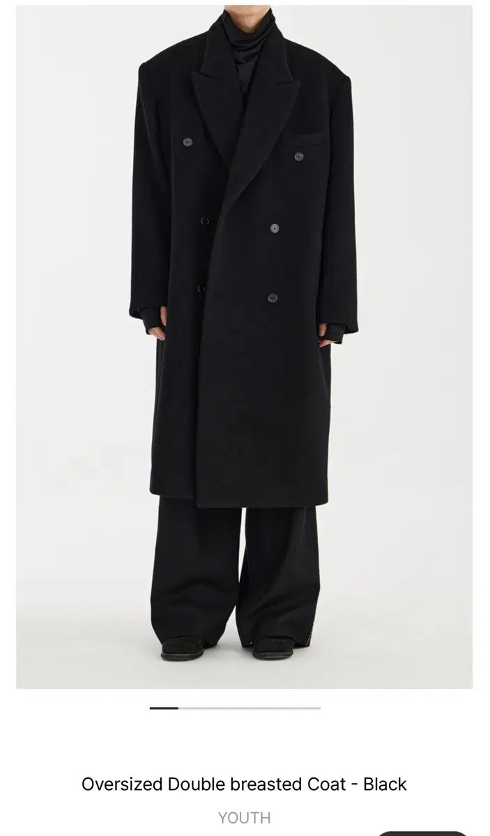 youth Oversized Double breasted Coat