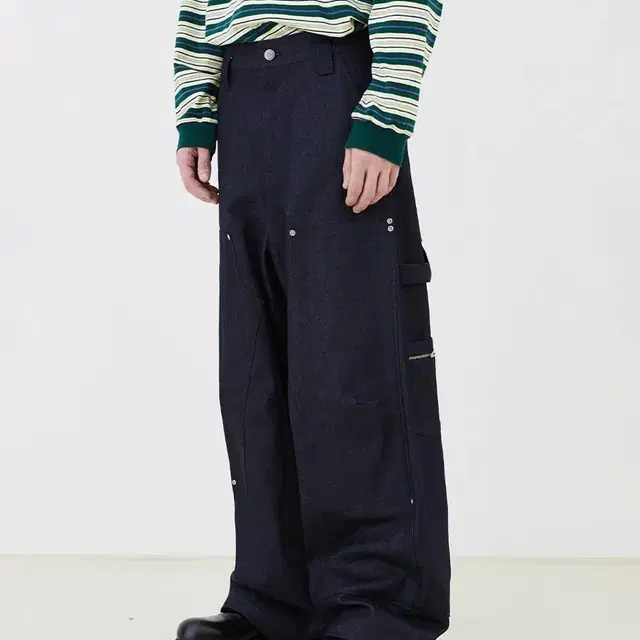 [L] 이에이 NU-MAC CARPENTER PANTS D.INDIGO