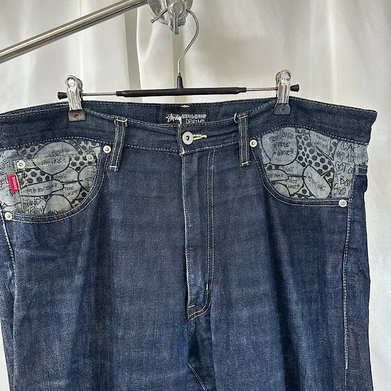 2000s STUSSY denim pants (36)