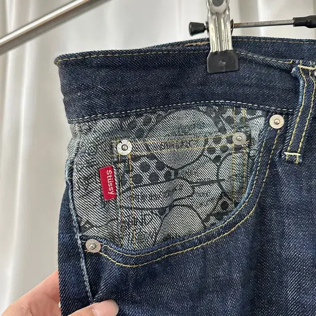 2000s STUSSY denim pants (36)